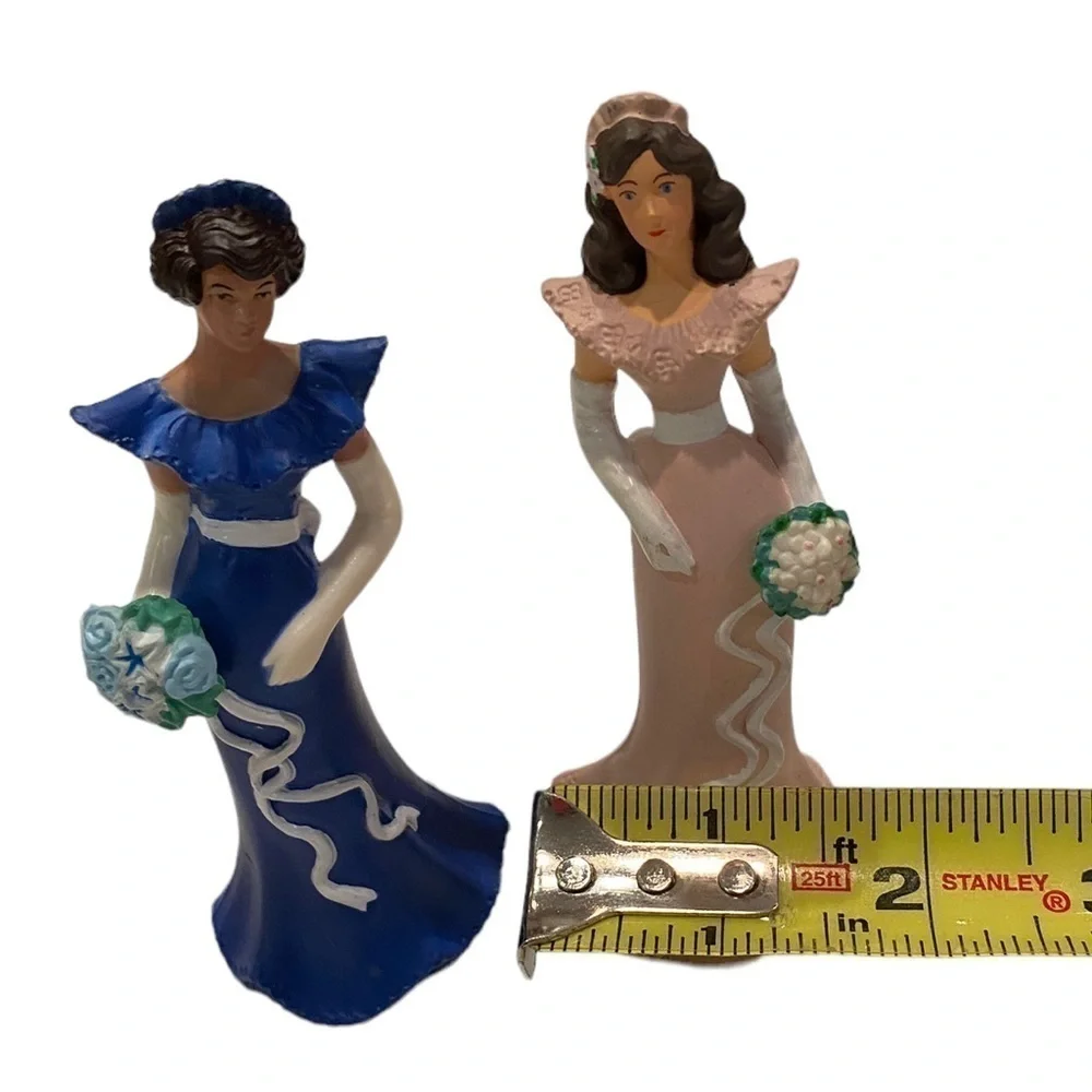 Wilton Bridesmaid in Pink/Blue Dress Cake Topper Figurines Decoration 1991